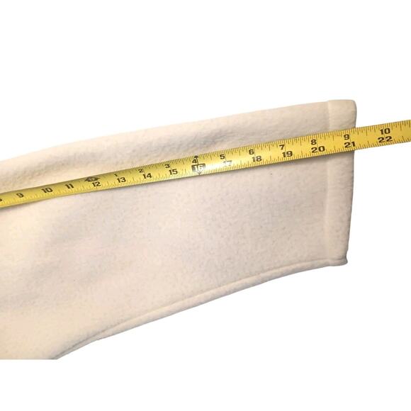 DJ’s Sportswear Fleece Jacket Sz S IVORY Warm Blazer Boyfriend Boxy Preppy - Picture 14 of 16